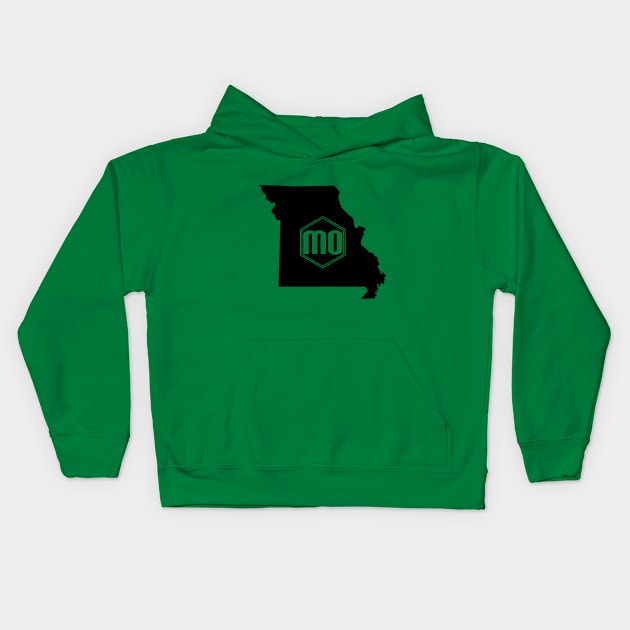 Missouri Homer (Black) Kids Hoodie by caknuck